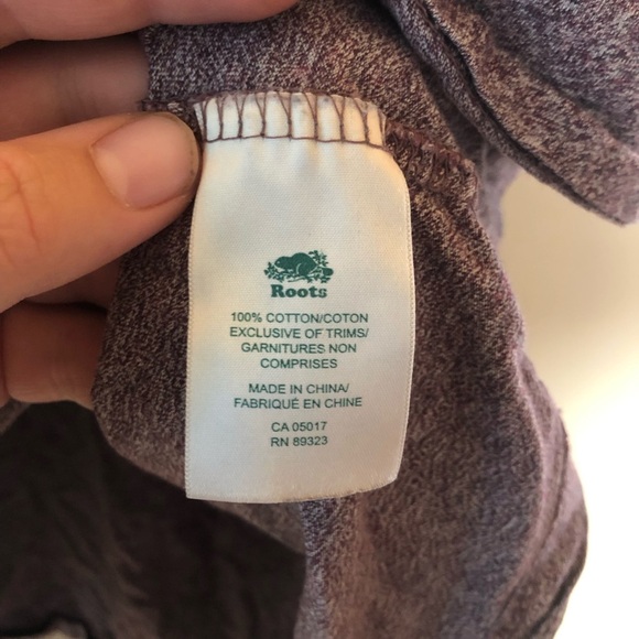 ➿ Roots | Mens Burgundy Tee Shirt - Picture 6 of 6